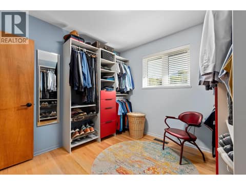 And walk-in closet at 158 Grandview Street, Uplands/Redlands, Penticton