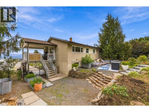 Backyard at 2350 Thacker Drive, Lakeview Heights, West Kelowna