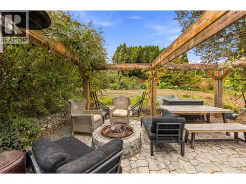 With firepit at 2350 Thacker Drive, Lakeview Heights, West Kelowna