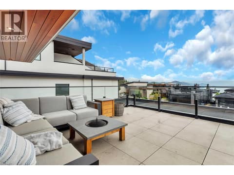 Rooftop patio off of the primary suite floor. at 9783 Centrestone Drive, Lake Country North West