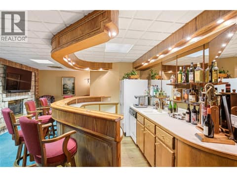 Downstairs Entertainment Area at 2550 Grantham Road, South East Kelowna