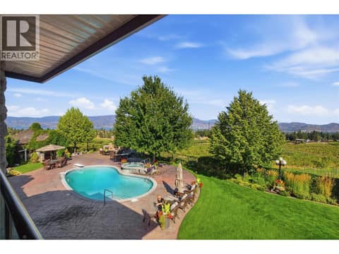 Primary Suite Balcony View at 2550 Grantham Road, South East Kelowna