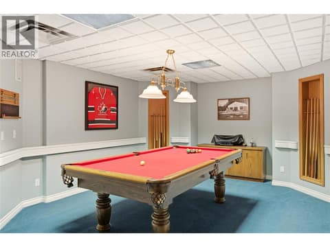 Downstairs Entertainment Area at 2550 Grantham Road, South East Kelowna