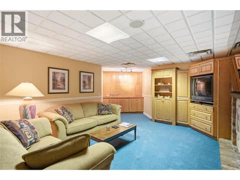 Downstairs Entertainment Area at 2550 Grantham Road, South East Kelowna