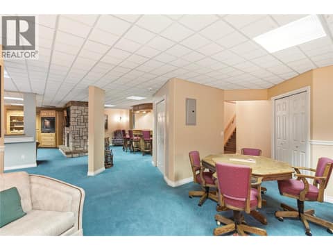 Downstairs Entertainment Area at 2550 Grantham Road, South East Kelowna