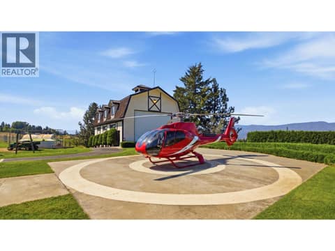 Helicopter Pad at 2550 Grantham Road, South East Kelowna