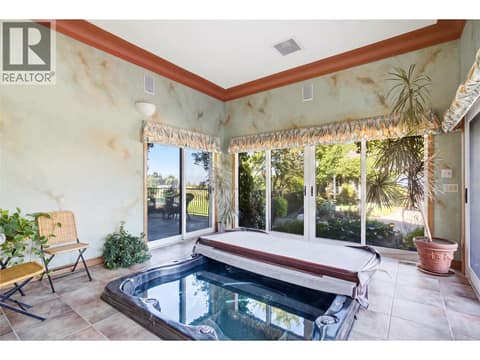 Indoor Hot Tub at 2550 Grantham Road, South East Kelowna