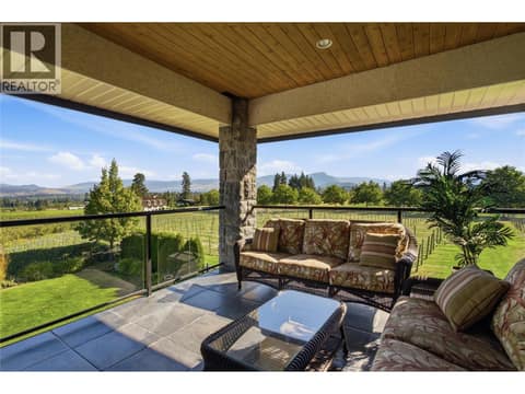 Primary Suite Balcony at 2550 Grantham Road, South East Kelowna