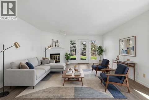 Virtually Staged Living Room at 1020 Lanfranco Road Unit# 28, Lower Mission, Kelowna