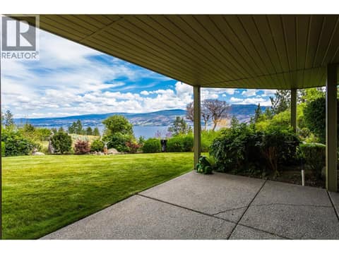 Downstairs patio at 4074 Gellatly Road Unit# 221, Westbank Centre, West Kelowna