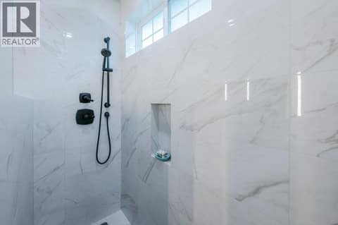 Tiled walk-in shower at 2450 Radio Tower Road Unit# 58, Oliver Rural