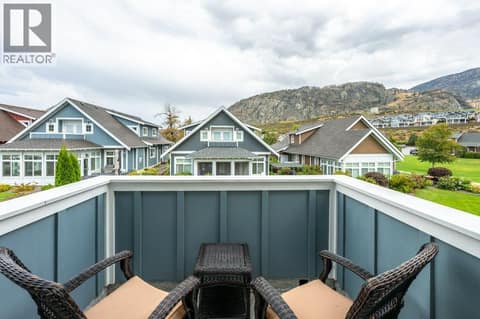 Upper level bedroom balcony with 180 degree view at 2450 Radio Tower Road Unit# 58, Oliver Rural
