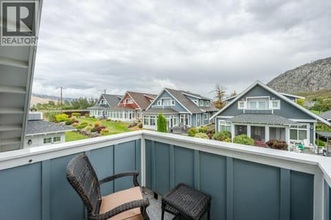 Upper level bedroom balcony with 180 degree view at 2450 Radio Tower Road Unit# 58, Oliver Rural