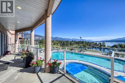 Heated pool with hot tub at 701 14A Crescent Unit# 214, Invermere