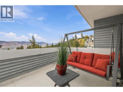 Deck off bedroom upstairs at 1795 Summit Drive Unit# 11, Sahali, Kamloops