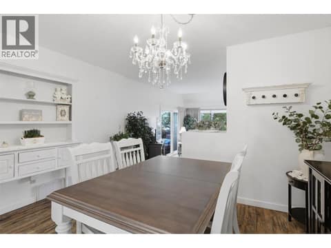 Dining room at 1795 Summit Drive Unit# 11, Sahali, Kamloops