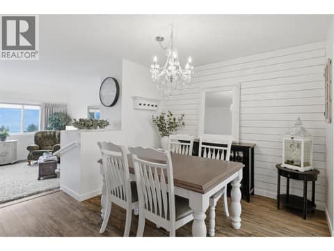 Dining room at 1795 Summit Drive Unit# 11, Sahali, Kamloops