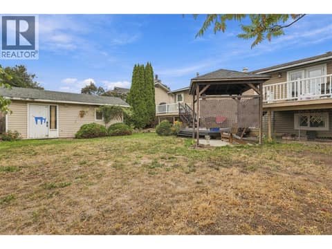Back yard- with gazebo at 723 Moody Place, Brocklehurst, Kamloops
