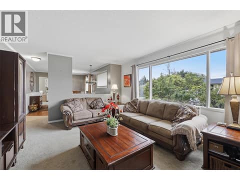Living Room, large picture window at 723 Moody Place, Brocklehurst, Kamloops