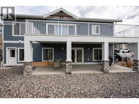 Covered back patio at 741 Yorkville Street, University District, Kelowna