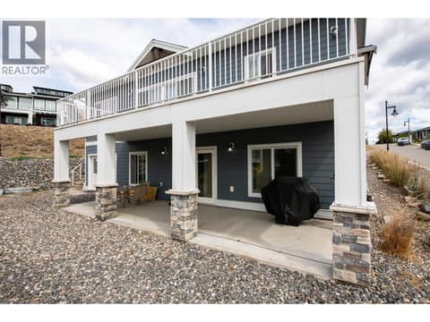 Covered back patio at 741 Yorkville Street, University District, Kelowna