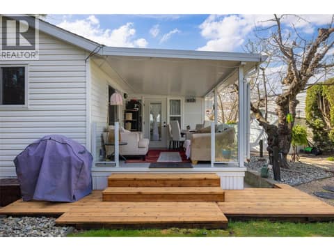 Fantastic deck overlooking yard at 415 Commonwealth Road Unit# 348, Lake Country East / Oyama, Kelowna