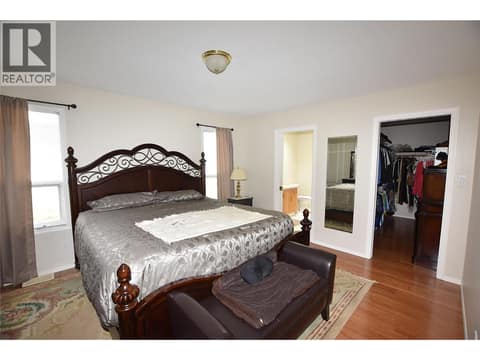 Primary bedroom at 415 4 Street, Swan Lake West, Vernon