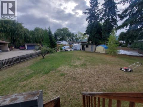 Backyard from deck at 683 Downie Road, South BX, Vernon