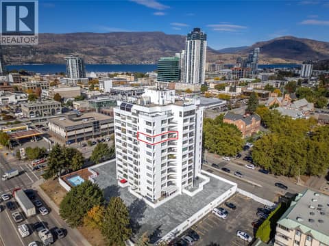 Corner Unit on 10th Floor at 737 Leon Avenue Unit# 1007, Kelowna North