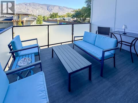 Deck off the living room. at 8000 Vedette Drive Unit# 36, Osoyoos