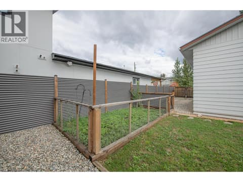 Fenced garden area at 2855 Burns Avenue, Armstrong/ Spall.