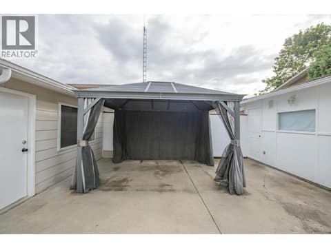 Gazebo is included in the sale at 2855 Burns Avenue, Armstrong/ Spall.