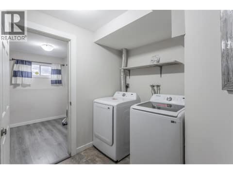 Basement Suite Laundry at 3448 Old Okanagan Highway, Westbank Centre, West Kelowna