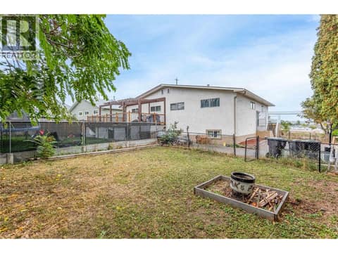 Fenced Backyard at 3448 Old Okanagan Highway, Westbank Centre, West Kelowna