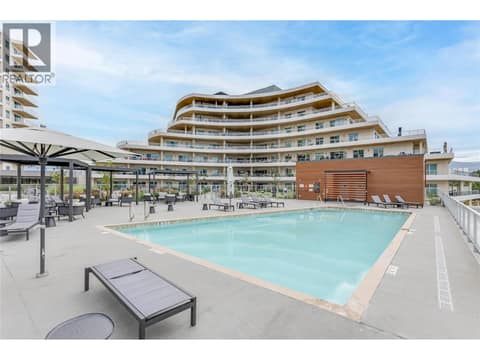 Outdoor pool at 3300 Lakeshore Road Unit# PH1406, Lower Mission, Kelowna