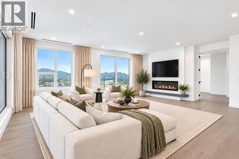 Virtually staged at 3300 Lakeshore Road Unit# PH1406, Lower Mission, Kelowna