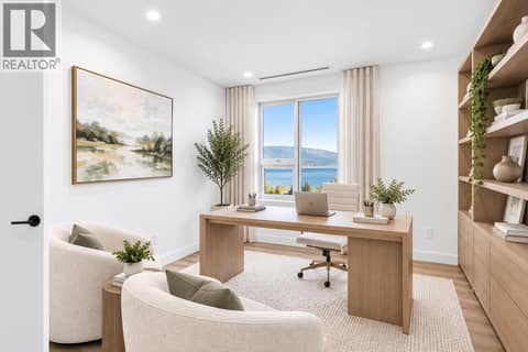 Virtually staged office/den at 3300 Lakeshore Road Unit# PH1406, Lower Mission, Kelowna