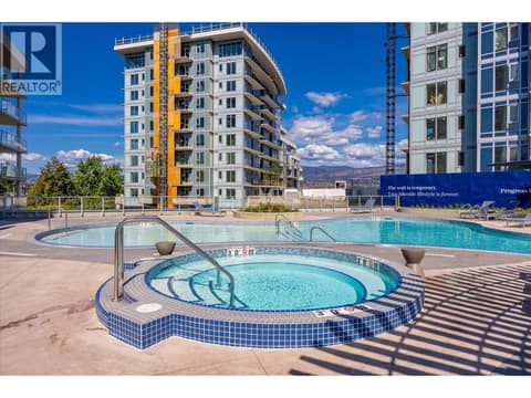 Pool and hot tub area at 3699 Capozzi Road Unit# PH6, Lower Mission, Kelowna