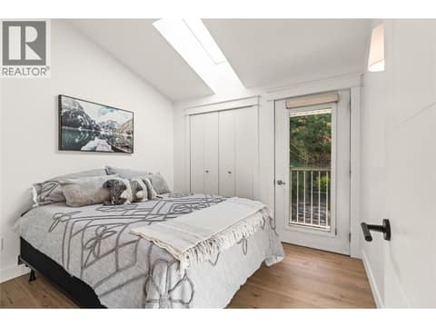 Upstairs Bedroom with Deck at 16904 Gatzke Road, Lake Country East / Oyama