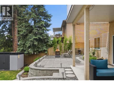 Beautifully Landscaped yard at 2166 Shannon Woods Way, Shannon Lake, West Kelowna