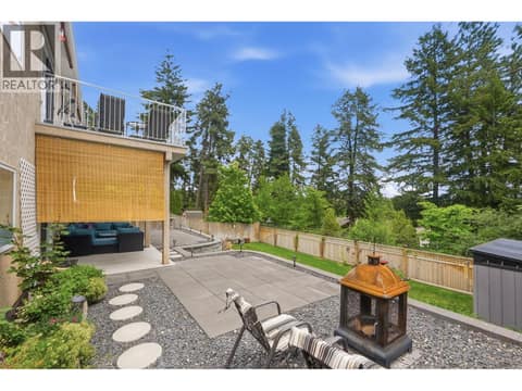 Beautifully Landscaped yard at 2166 Shannon Woods Way, Shannon Lake, West Kelowna