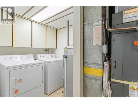 Laundry downstairs at 1675 Thayer Court Unit# 3, Glenmore, Kelowna
