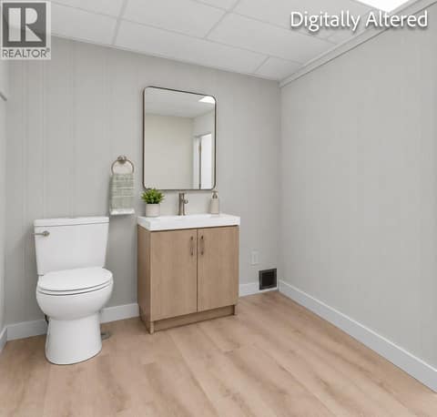 Plumbing in place to add a bathroom downstairs at 1675 Thayer Court Unit# 3, Glenmore, Kelowna