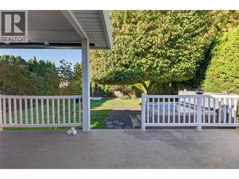 Covered and uncovered deck at 1380 Loseth Drive, Black Mountain, Kelowna