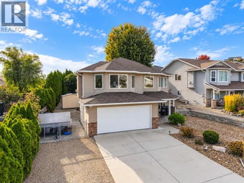 Extra parking on left at 1380 Loseth Drive, Black Mountain, Kelowna