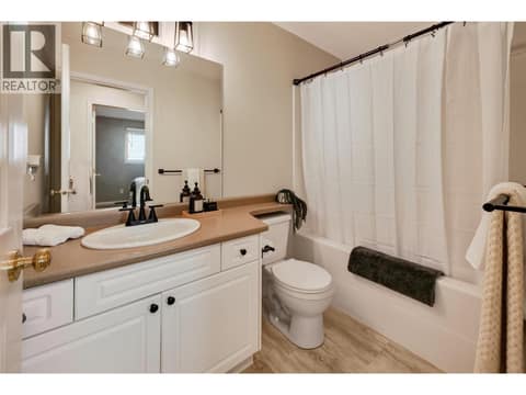 Main bath up at 1380 Loseth Drive, Black Mountain, Kelowna