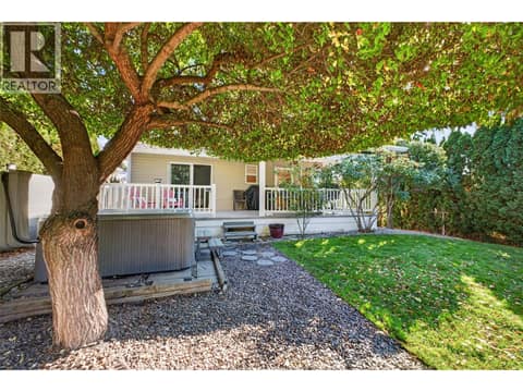 The funnest tree over the hot tub area at 1380 Loseth Drive, Black Mountain, Kelowna