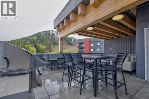 Shared Patio/BBQ Space at 4280 Red Mountain Road Unit# 405, Rossland
