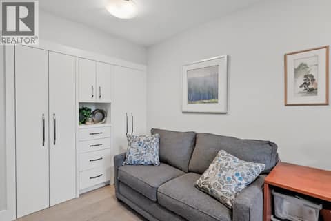 Second Bedroom with custom built-in closet at 3335 Richter Street Unit# 201, Lower Mission, Kelowna