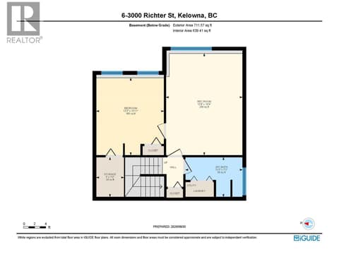 Floor Plan - Lower Level at 3000 Richter Street Unit# 6, Kelowna South